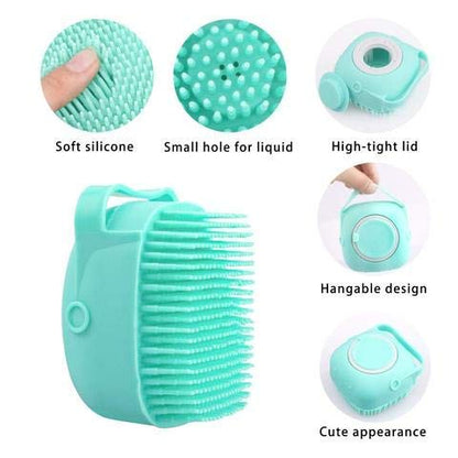 SCRUBBING Soft Silicone Bath Brush With Hooks Baby Showers silicon Cleaning Brushes