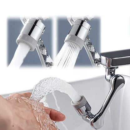 Rotating Faucet Extender Aerator, Universal Splash Filter Faucet, Large Angle Rotating Splash Filter Faucet Extender Aerator  with 2 Water Outlet Modes