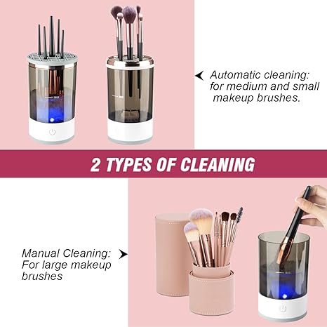 Cloyster Electric Makeup Brush Makeup Brush Cleaner, 7000 RPM Cosmetic Brush Cleaner Makeup Tools, Makeup Brush Washer