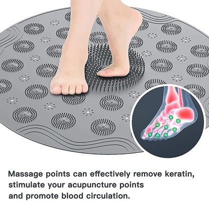 Shower Foot Cleaner Scrubber Foot Brush Massager Pad Non Slip Suction Cup Exfoliating Dead Skin Foot Mat for Shower (Pack of 2)