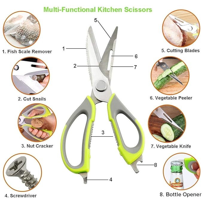 Household Scissors With Magnetic Holder