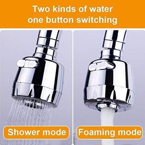 Faucet-360 Degree Flexible Stainless Steel Rotating 2 Modes Water Saving Faucet