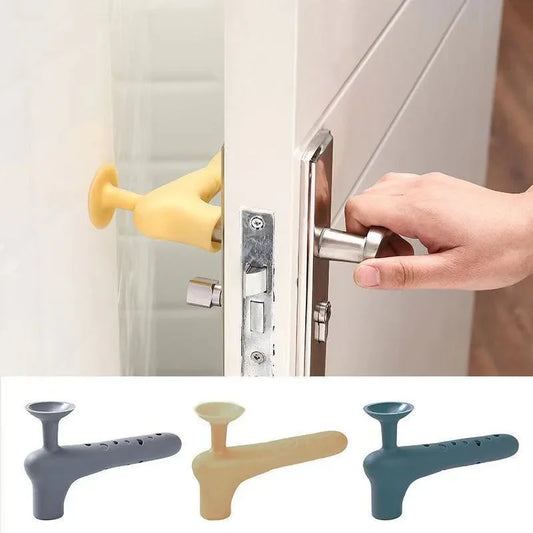 Silicone Door Handle Protector - Anti-collision Baby Safety Cover with Noiseless Suction Cup - Door Knob Shield