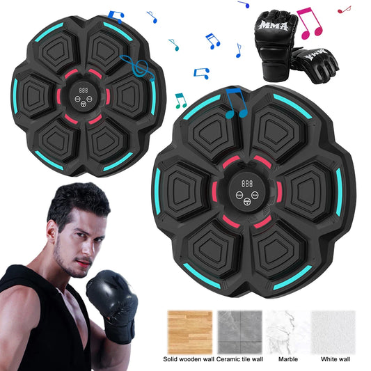 Smart Music Boxing Machine Boxing Training Punching Equipment Bluetooth Wall Target Boxing Machine For Kids Adults Home Exercise