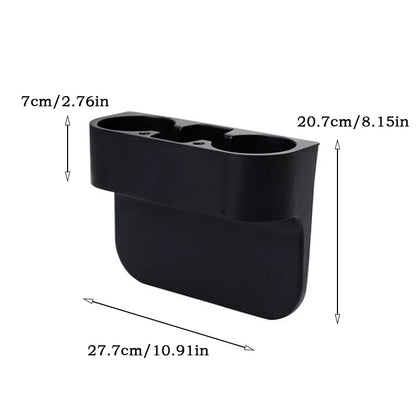 Deluxe and Durable Car Storage Box: Adjustable Sections, Cup Holder & Perfect for Seat Middle Gap Storage - Maintain Your Car Cl
